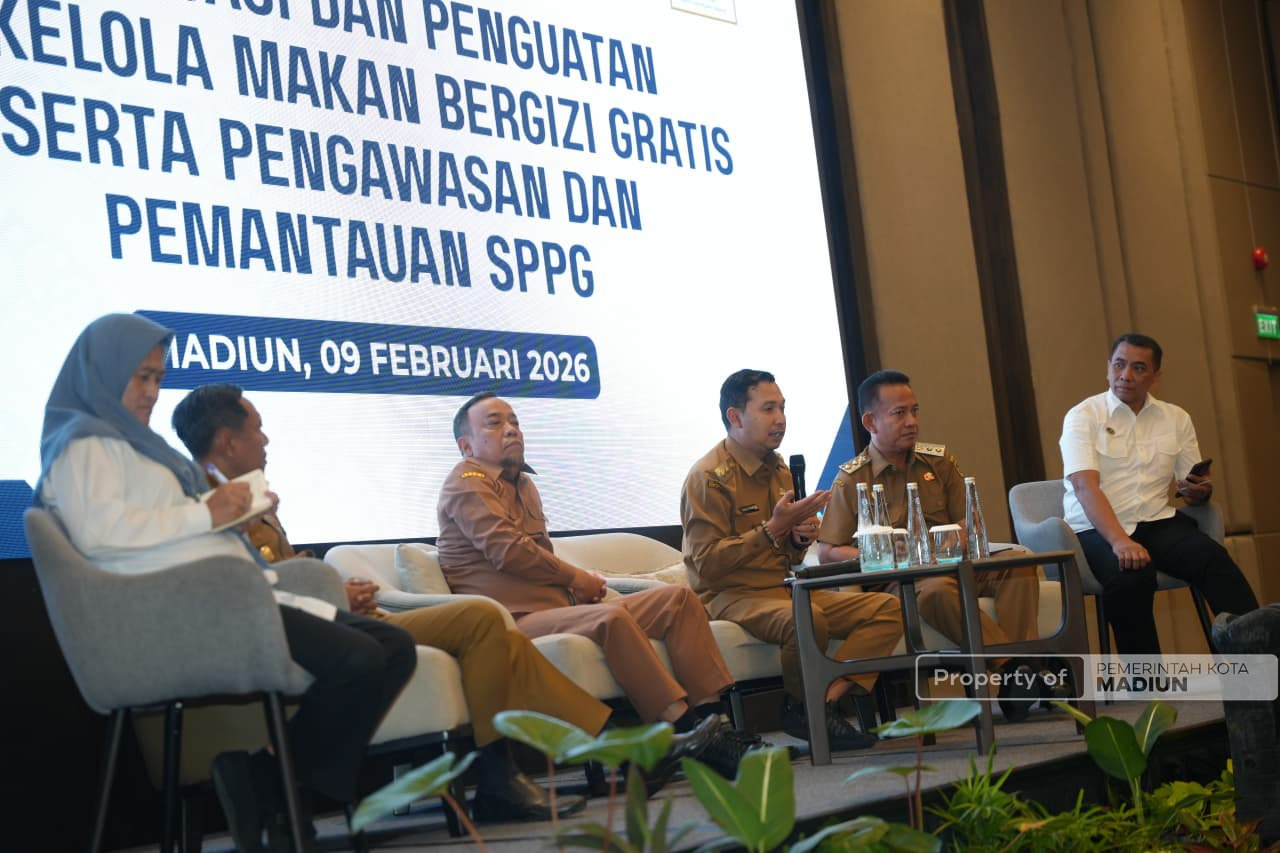 Hadiri Sosialisasi dan Penguatan Tata Kelola MBG, Plt Wali Kota Madiun Tegaskan Komitmen pelaksanaan Program MBG demi Generasi Emas 2045