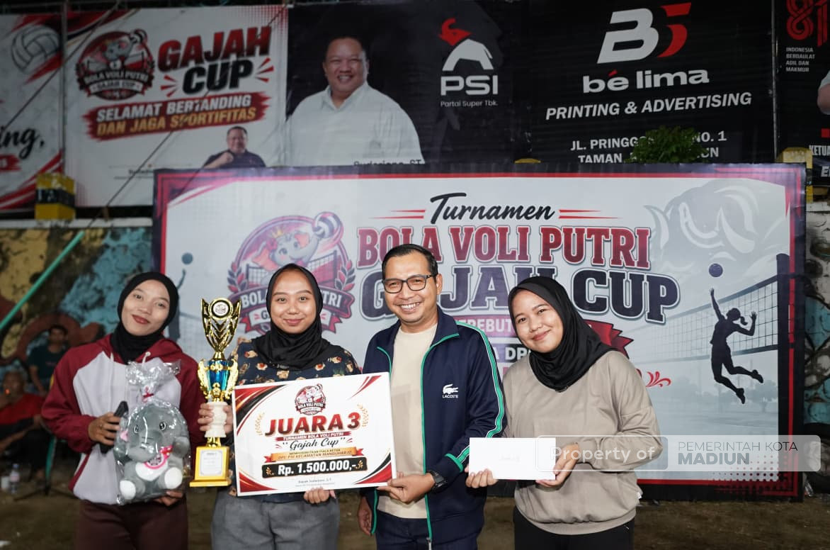 Hadiri Final Turnamen Gajah Cup, Plt Wali Kota Dorong Kompetisi Jadi Ruang Uji Mental Atlet