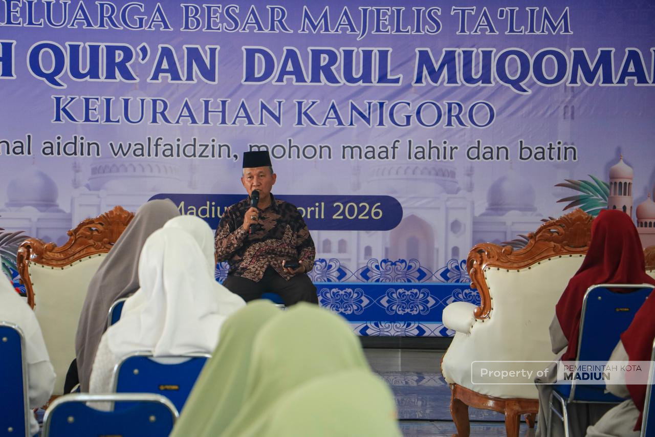 Hadiri Halal Bihalal Majelis Ta’lim, Plt Wali Kota Madiun Tekankan Penguatan SDM guna Pengentasan Kemiskinan
