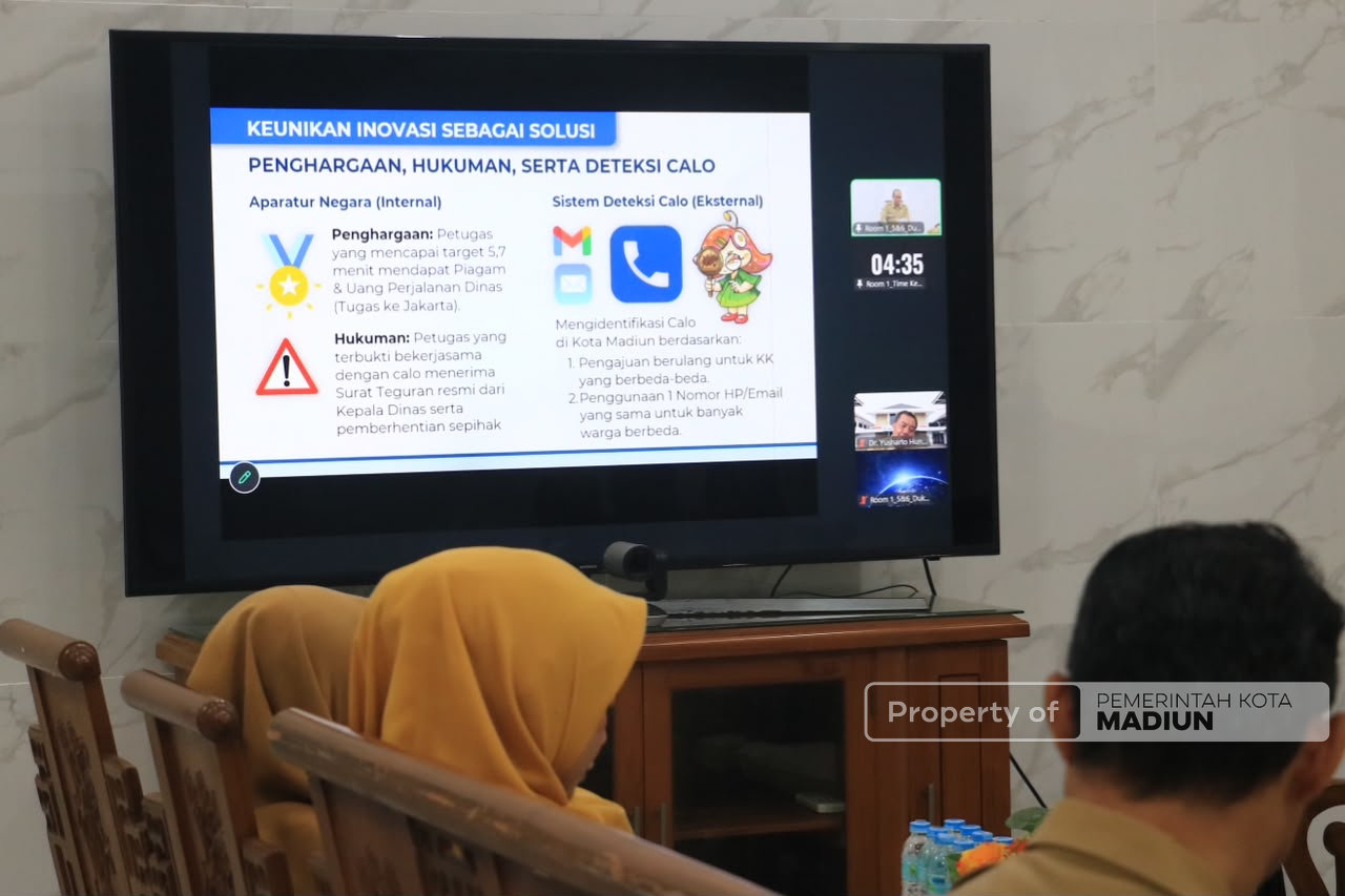 Permudah Layanan Adminduk, Inovasi 3577 Cuma Kamu Kota Madiun Masuk Jagad Inovasi Award