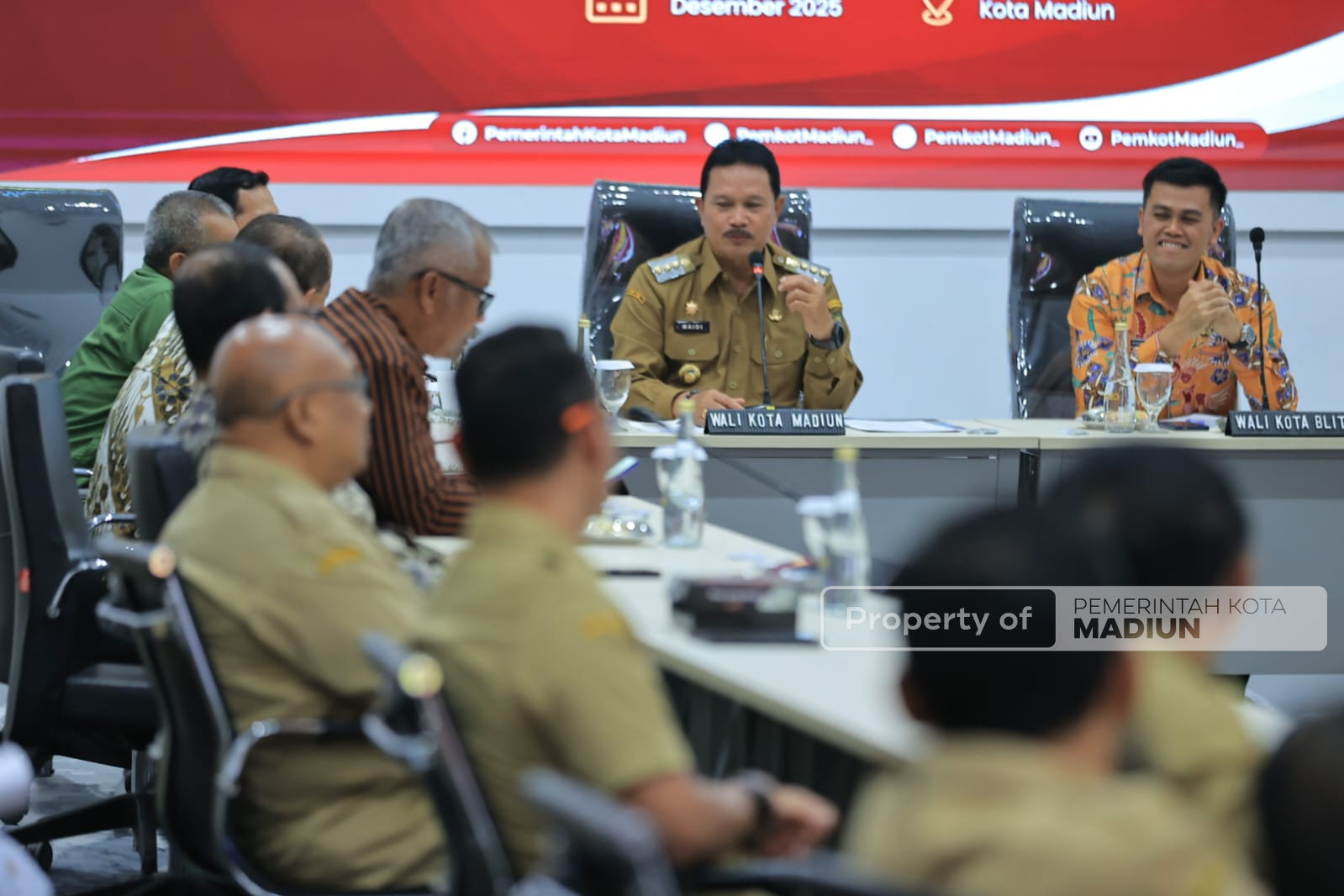 Terima Kunjungan Kerja Pemkot Blitar, Wali Kota Madiun Paparkan Akuntabilitas Keuangan dan Perkembangan Pembangunan Kota