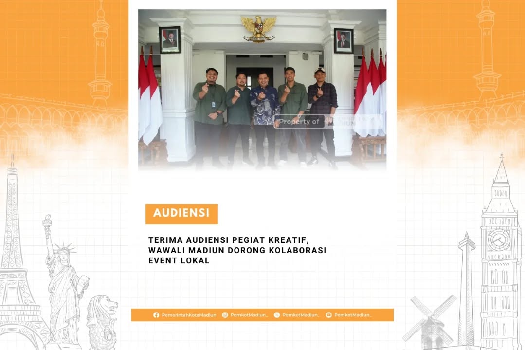 Terima Audiensi Pegiat Kreatif, Wawali Madiun Dorong Kolaborasi Event Lokal Pemerintah Kota Madiun terus membuka ruang b...